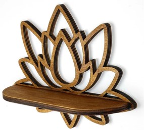 Raft în culoare naturală 33 cm Lotus – Kalune Design