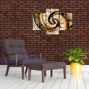 Tablou cu ceas (90x60 cm)