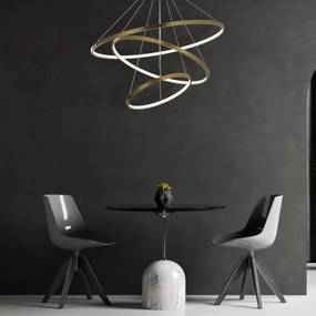 Lustră LED pe cablu LEA LED/60W/230V 4000K d. 80 cm auriu