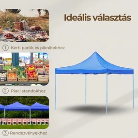 Foișor de grădină pliabil 3x3 m albastru