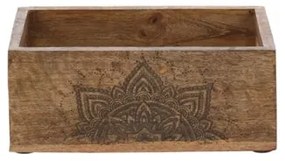 Cutie Mandala din lemn 21x13 cm