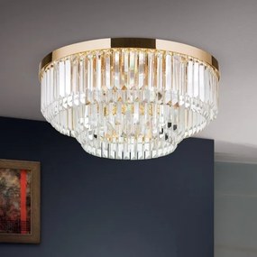 Lustra LED design LUX PRISM 55cm, 24K gold plated