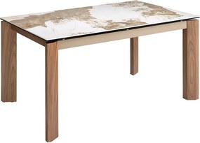 Masa extensibila deosebita design LUX Porcelain Marble 140-200cm