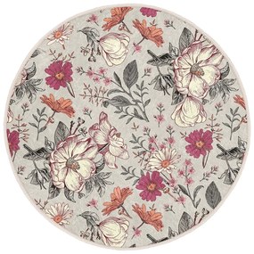 Covor rotund lavabil adecvat și pentru aspiratoare robot ø 100 cm Comfort – Mila Home