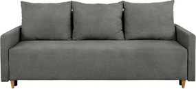Canapea extensibila SIGMA, stofa catifelata gri - Onega 7, 208x90x92 c