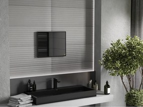 Mexen Loft oglindă de baie dreptunghiulară 50 x 40 cm, cadru negru - 9852-050-040-000-70