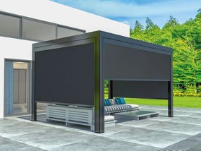 Copertină manuală LUXE 370x218cm până la 4 m antracit