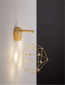Aplica de perete LED design ambiental deosebit Nebula auriu
