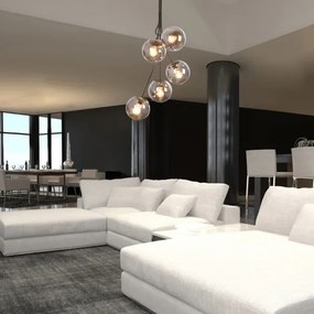 Lustră pe tijă GLORY 5xE14/40W/230V Rabalux 3508