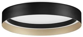 Plafoniera circulara aluminiu negru/auriu LED CCT LUMIA 45cm