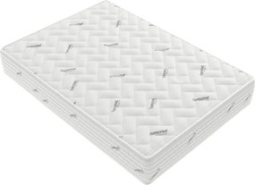 Saltea Model S10, Arcuri si Spuma cu Memorie, Inaltime 30 cm, Husa tratament antiacarieni - 180x200cm