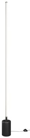Lampadar LED, lampa de podea, design modern Flow negru
