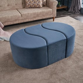 Taburet Alya Puf Blue