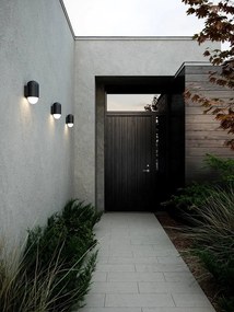 Aplica de perete pentru iluminat exterior design modern IP44, HEKA negru 2118211003 NL