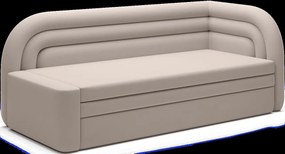 Canapea extensibila brat dreapta 3 locuri, ELTAP, Fabillo, 223x86x80 cm, lemn/poliester, bej