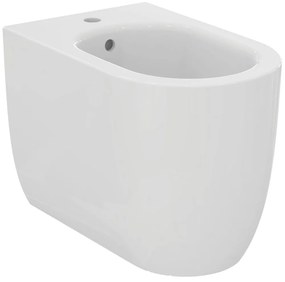 Bideu cu montare pe podea, 355x560 mm, cu preaplin, orificiu pentru baterie, alb