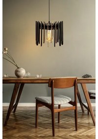 Lustră pe cablu 1xE27/60W/230V negru d. 23 cm