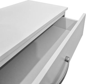 Dulap cu sertare, Athos, Alb, 80x40x79 cm