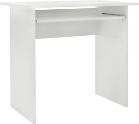 Masa birou VERNER NEW, alb, DTD laminat, 82x50x75 cm
