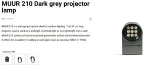Proiector LED de exterior IP65 MUUR 210