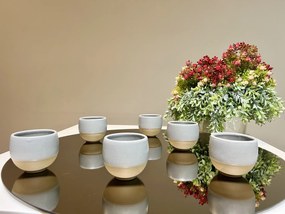 Pahar Ceramica Heritage Gri (Glazurat Manual) 300ml