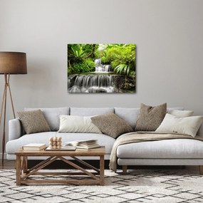 Tablou - Cascadă în pădurea tropicală (70x50 cm)
