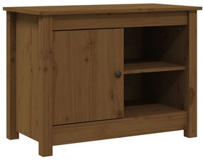 814582 vidaXL Comodă TV, maro miere, 70x36,5x52 cm, lemn masiv de pin