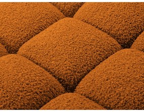 Modul pentru canapea modulară portocaliu cu tapițerie din țesătură bouclé (cu colț pe partea dreaptă) Bellis – Micadoni Home