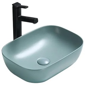 Mexen Rita chiuvetă pe blat 45 x 32 cm, Verde deschis mat - 21084548