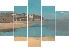 Tablou - Odilon Redon, Village by the Sea in Brittany, reproducere (150x105 cm)
