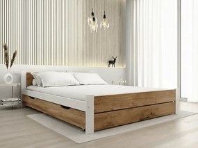 Cutie de depozitare sub pat 200 cm, stejar artisan