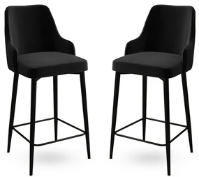 Set de scaune de bar Enox Black, 2 buc., 2 buc.