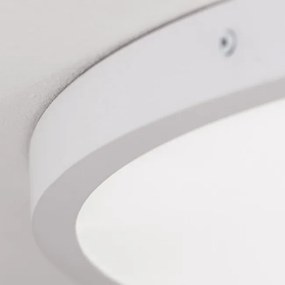 Plafoniera LED moderna design slim Lero 60cm alba