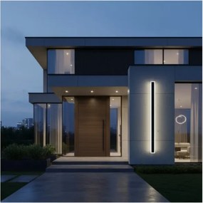 Aplica de perete LED pentru exterior MIRANA S LED/25W/230V 4000K IP44 120 cm negru
