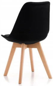 Scaune de sufragerie 4buc stil scandinav Black Glamor