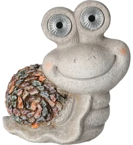 Lampă solară de grădină Melcul, 19,5 x 22,5x 11 cm