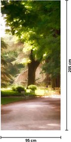 Fototapet pentru ușă - Parc (95x205cm)