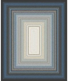 Covor lana Stim blue 300 X 300