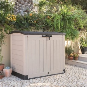 Keter cutie de depozitare pentru grădină Store It Out ARC, 146 x 82 x 120 cm, bej