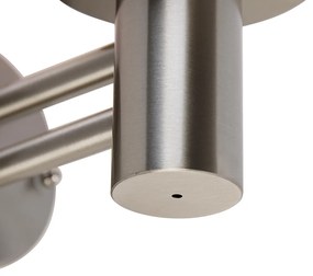 Lampă modernă de perete pentru exterior oțel inoxidabil IP44 - Sfera