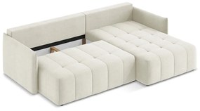 Colțar bej extensibil/cu spațiu de depozitare (cu colț pe partea dreaptă/cu șezlong) Moku – Makamii