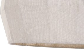 Lustră suspendată din bumbac și metal, auriu, finisaj natural, 120 x 55 cm, „Tournemire”