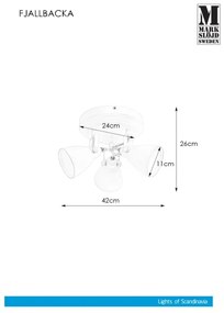 Spot pentru baie Markslöjd 108083 FJÄLLBACKA 3xG9/20W/230V IP44 alb