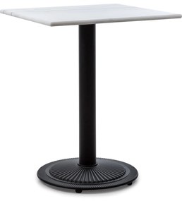 Patras Onyx, masă bistro, stil Art Nouveau, marmură, 60 × 60 cm, înălțime 75 cm, fontă