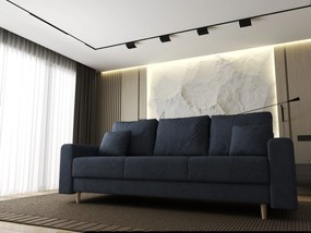 Canapea extensibilă dumonde cu ladă de depozitare si sezut confortabil din spuma high-density, Kronos Enjoy Antracit 210x100 cm