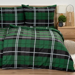Lenjerie de pat din bumbac 4Home Green Classic,140 x 200 cm, 70 x 90 cm
