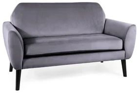 Canapea Mena Velvet, gri