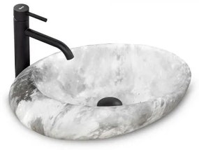 Lavoar Roxy Marmura Gri ceramica sanitara - 49 cm