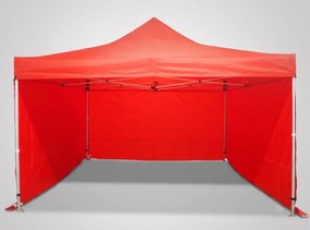 Cort pliabil 4×4 m – hexagonal din aluminiu, Alb
