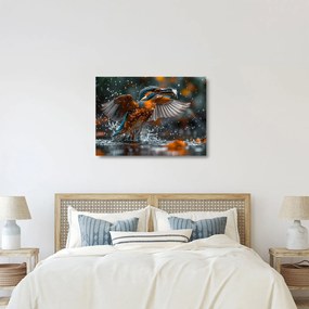 Tablou pe sticlă - Ianuarie (70x50 cm)